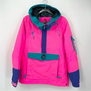 O'Neill Frozen Wave 88 Anorak Ski Snowboard Jacket Pink Size Large